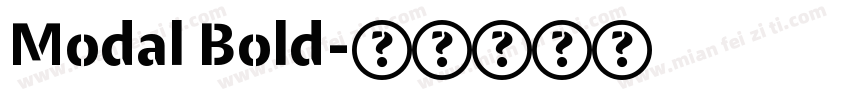 Modal Bold字体转换